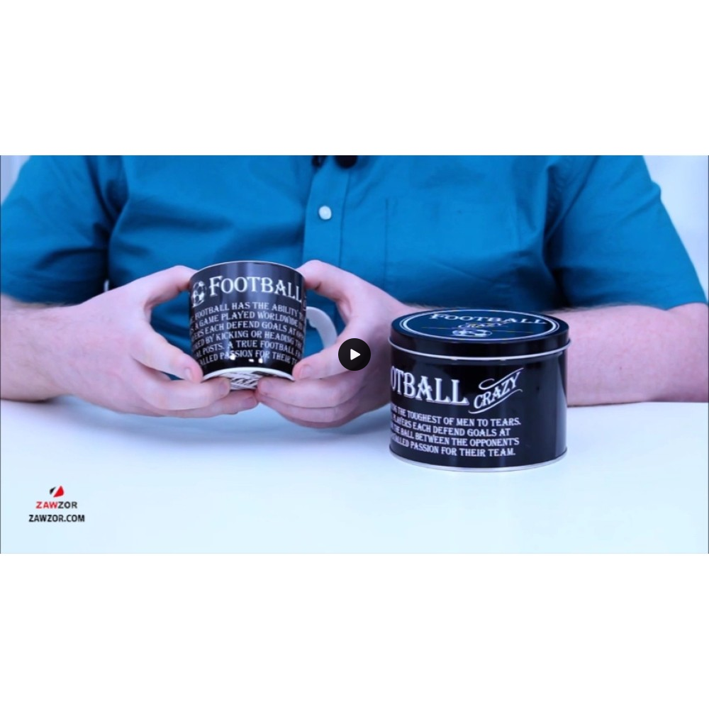 Football Mug In A Tin Football Mug In A Tin