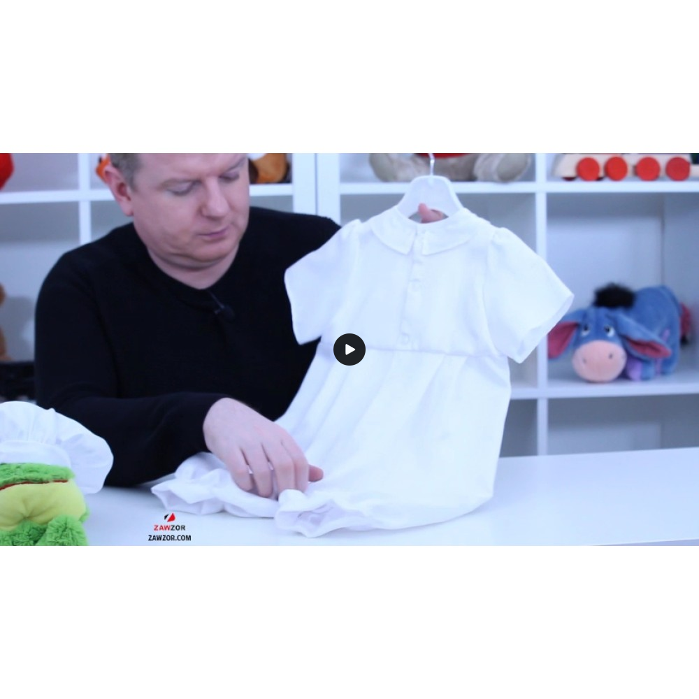 Boys Christening Romper And Hat Boys Christening Romper And Hat