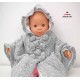 Baby Girls Knitted Poncho 