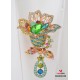 Multicolour Crystal Brooch 
