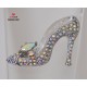 Shoe Crystal Brooch 