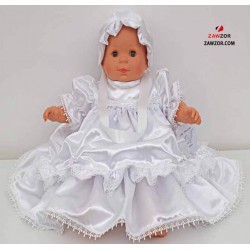 Baby Girls Christening Dress And Bonnet 