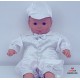 Boys Satin Christening Romper Suit And Hat 