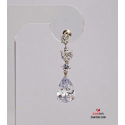 Cubic Zirconia Dangle Earrings 