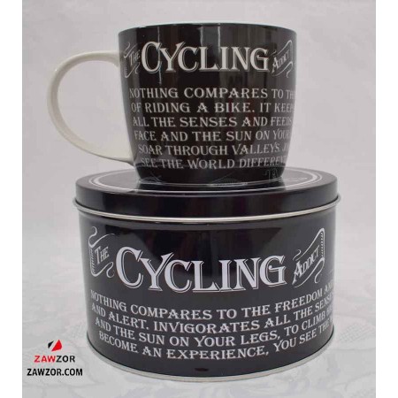 The Cycling Addict Mug In A Tin 