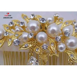 Pearl Crystal Hair Comb 