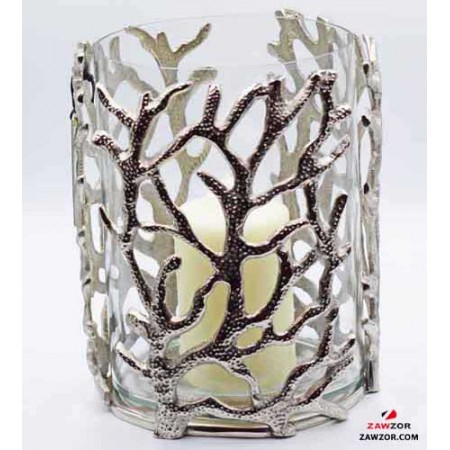 Coral Hurricane Lantern 