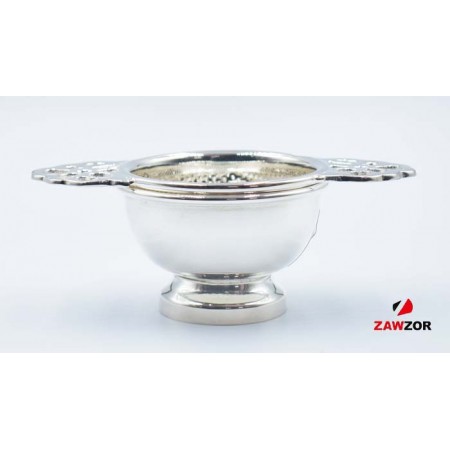 Silver Tea Strainer And Holder 