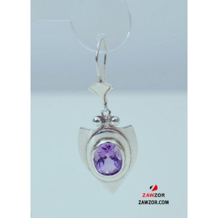 Amethyst Silver Earrings 