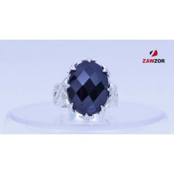 Black Onyx Silver Ring 