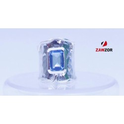 Blue Topaz Sterling Silver Ring 