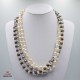 Cultured Pearl And Crystal Necklace 