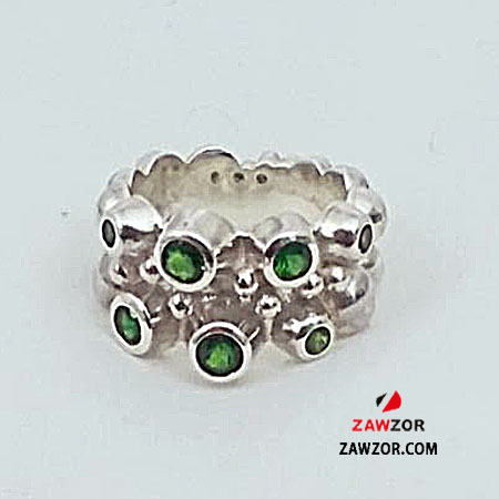 Diopside Silver Ring 