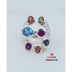 Gemstone Silver Ring 