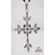 Iolite Silver Cross Pendant Iolite Silver Cross Pendant