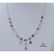 Multi Gemstone Silver Necklace 