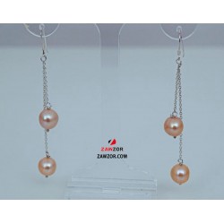 Pink Pearl Earrings 