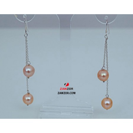 Pink Pearl Earrings 