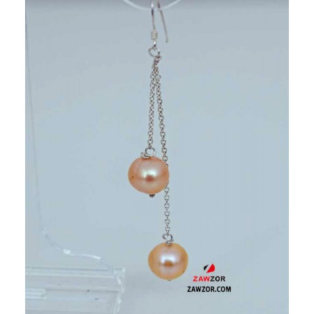 Pink Pearl Earrings 