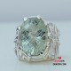 Prasiolite Silver Ring 