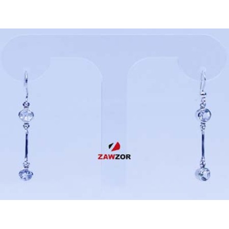 White Topaz Silver Earrings White Topaz Silver Earrings