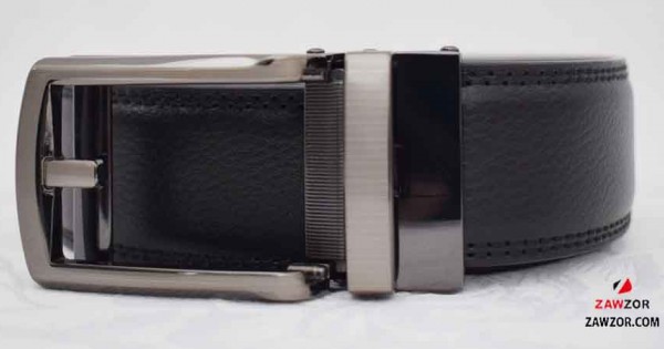Men's Black Leather Belt - Men's Leather Belts - Zawzor