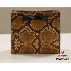 Brown Snake Print Gift Bag  