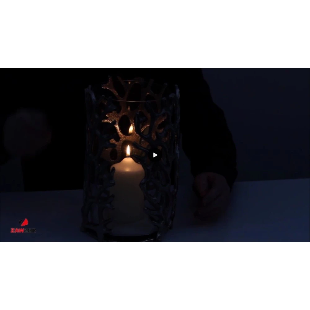 Coral Hurricane Lantern 