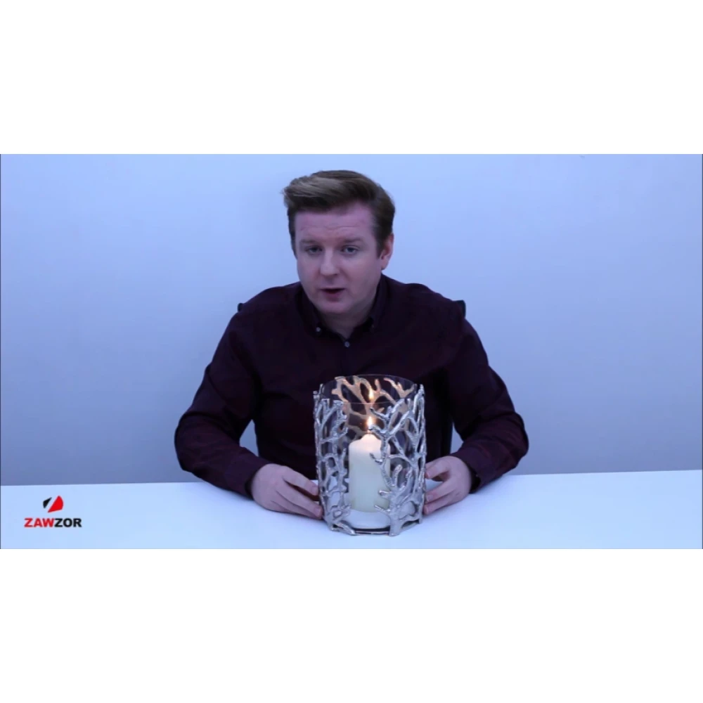 Coral Hurricane Lantern 