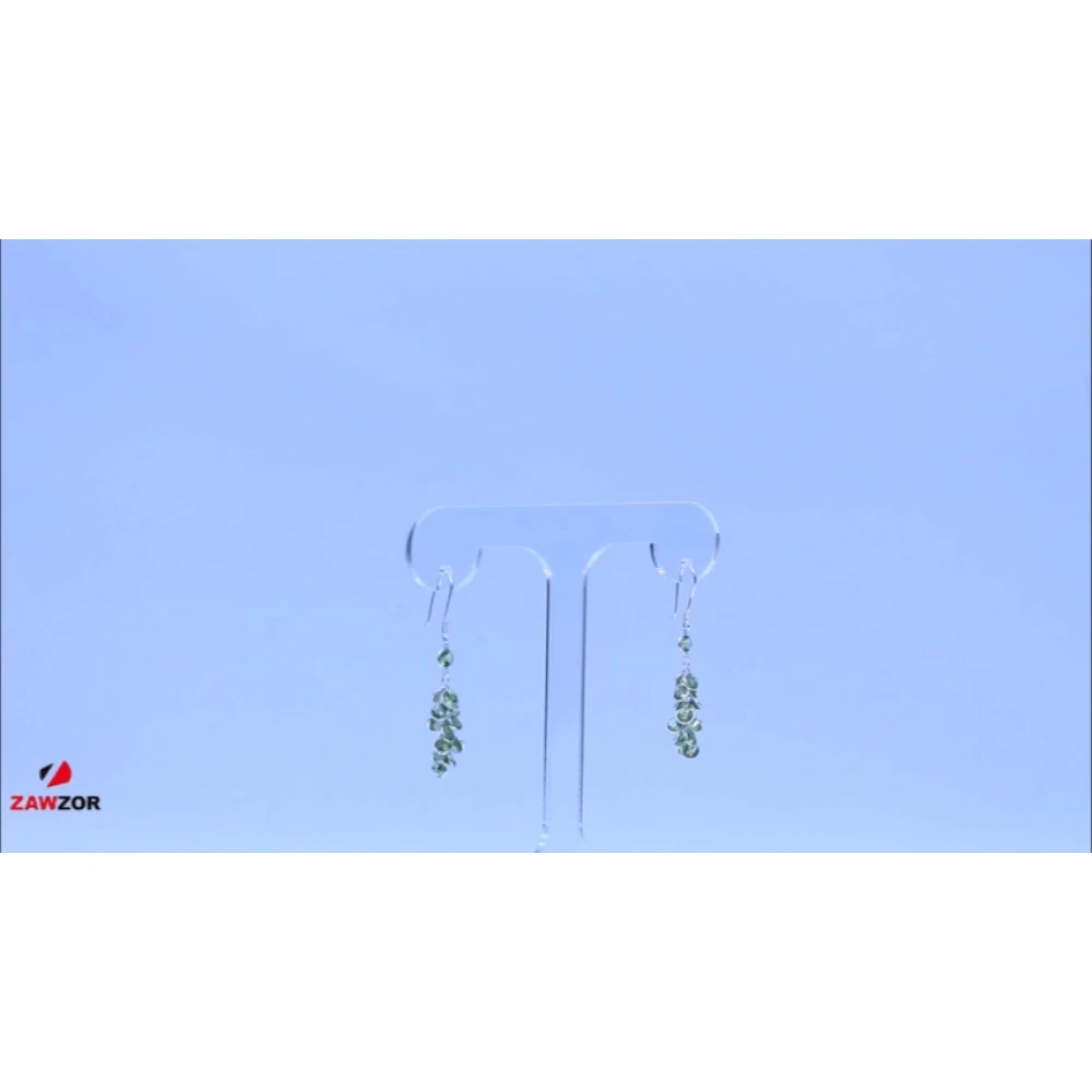 Peridot Silver Earrings 