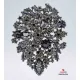 Black Crystal Brooch 