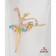Crystal Ballerina Brooch 