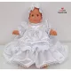 Baby Girls Christening Dress And Bonnet 