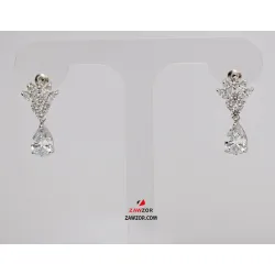 Cubic Zirconia Drop Earrings 