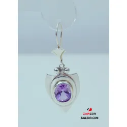 Amethyst Silver Earrings 
