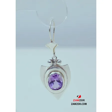 Amethyst Silver Earrings 