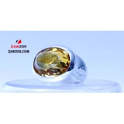 Citrine Sterling Silver Ring 