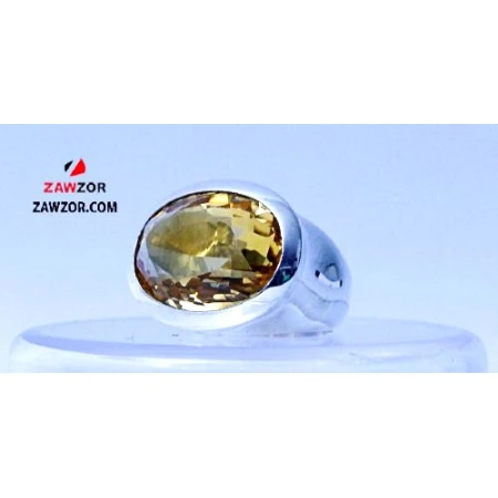 Citrine Sterling Silver Ring 
