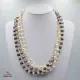 Cultured Pearl And Crystal Necklace 