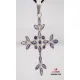 Iolite Silver Cross Pendant 
