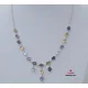 Multi Gemstone Silver Necklace 