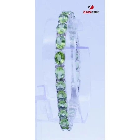 Peridot Silver Bracelet 