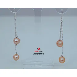 Pink Pearl Earrings 