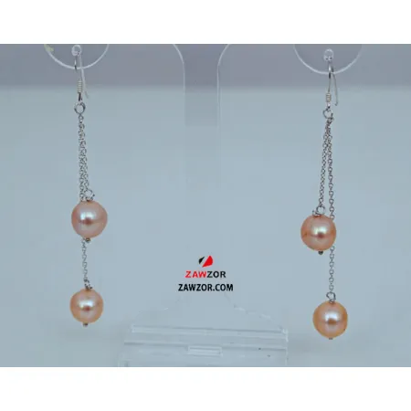 Pink Pearl Earrings 
