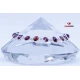 Red Garnet Silver Bracelet 