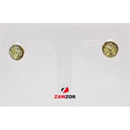 Silver Amber Earrings 