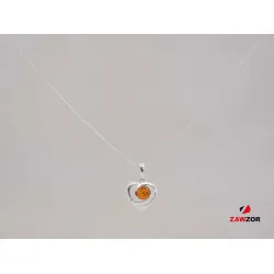 Silver Heart Pendant And Chain 