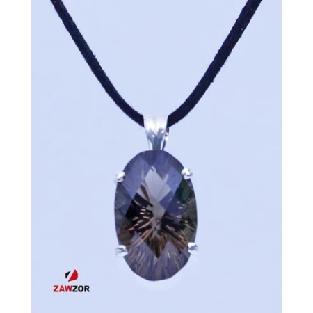 Smoky Quartz Silver Pendant 